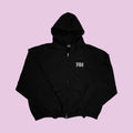 goth boy zip hoodie