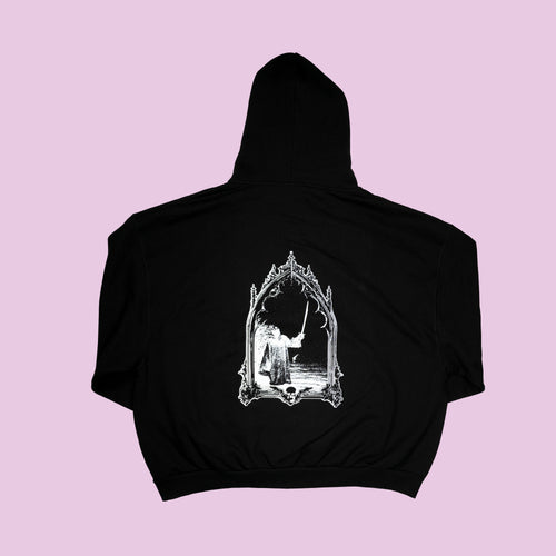 goth boy zip hoodie
