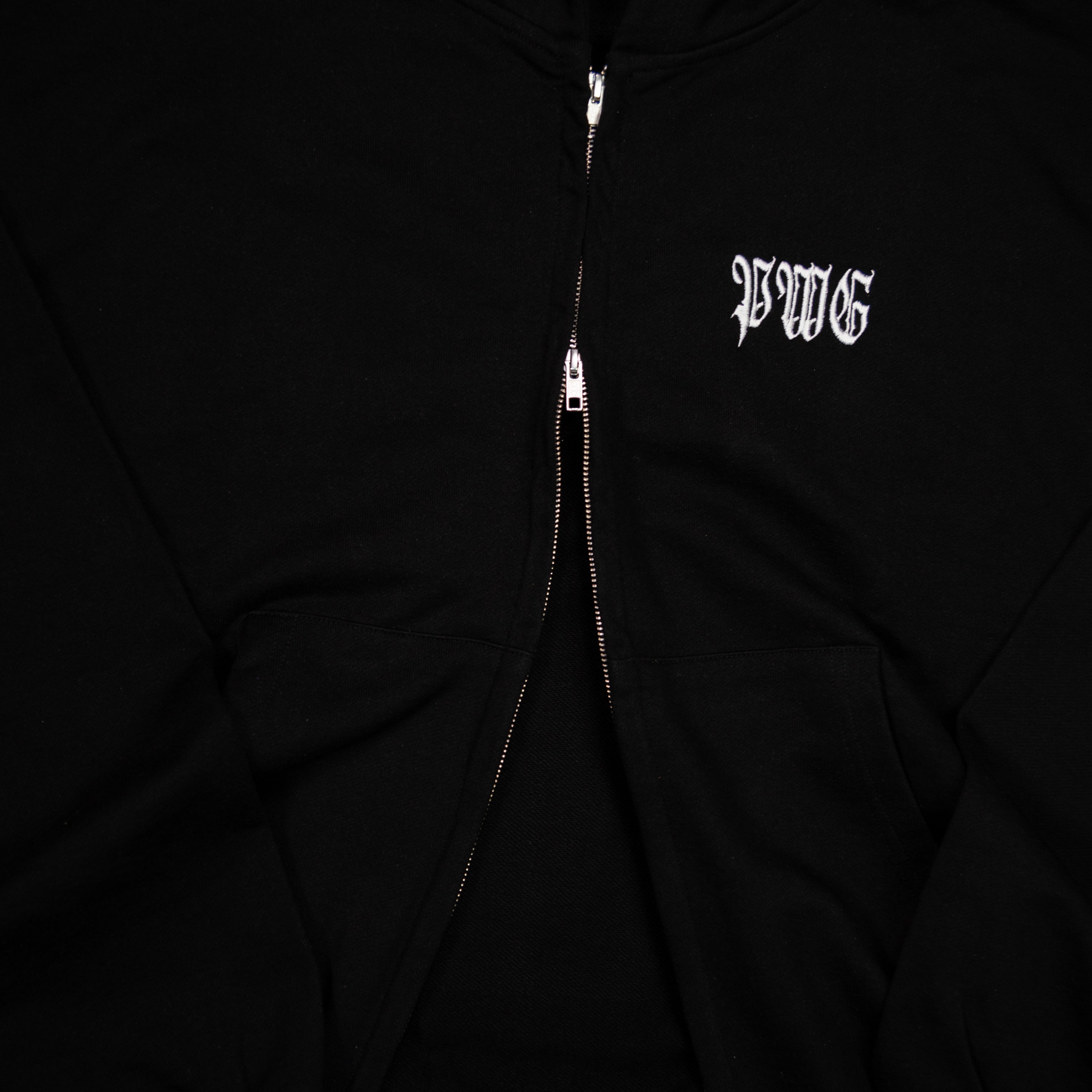 goth boy zip hoodie